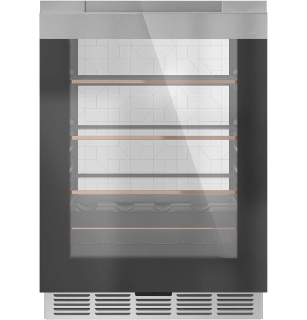 Café™ Beverage Center in Platinum Glass