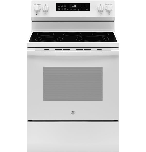 GE® 30" Free-Standing Electric Convection Range with No Preheat Air Fry and EasyWash™ Oven Tray
