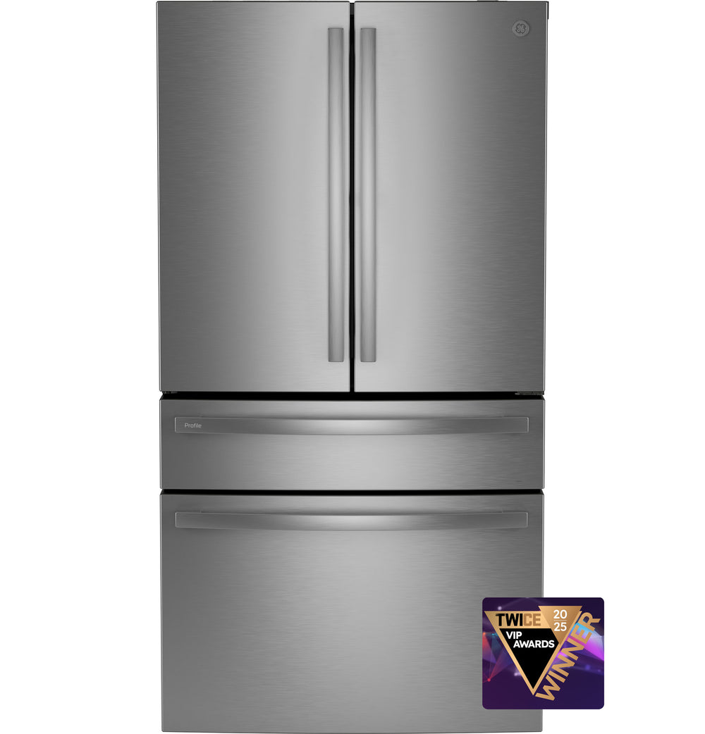 GE Profile™ Series ENERGY STAR® 23.2 Cu. Ft. Smart Counter-Depth Fingerprint Resistant 4-Door French-Door Refrigerator With Dual-Dispense AutoFill Pitcher