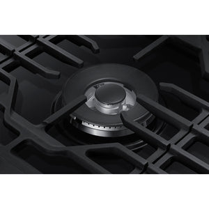 30" Smart Gas Cooktop with Illuminated Knobs in Black Stainless Steel