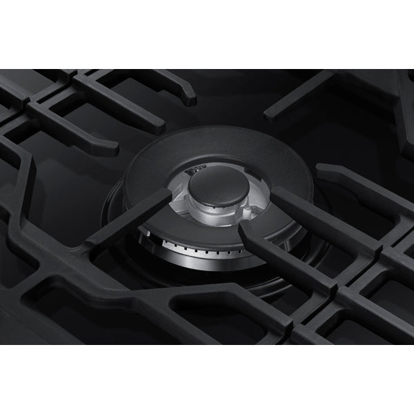 30" Smart Gas Cooktop with Illuminated Knobs in Black Stainless Steel