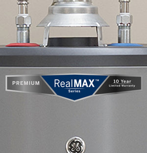 GE RealMAX Premium 50-Gallon Tall Natural Gas Atmospheric Water Heater