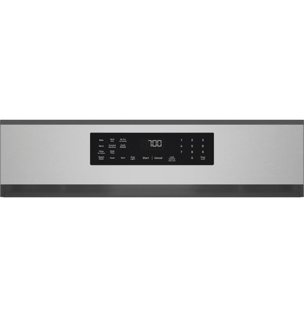 GE Profile™ 30” Smart Free-Standing Gas Convection Range with No Preheat Air Fry and EasyWash™ Oven Tray