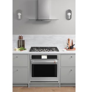 Café™ 30" Wall-Mount Glass Canopy Chimney Hood