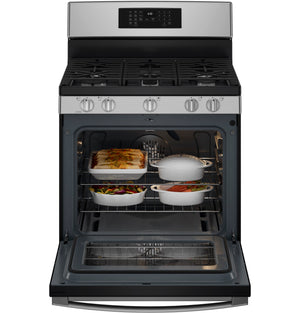 GE® 30" Free-Standing Gas Convection Range with No Preheat Air Fry