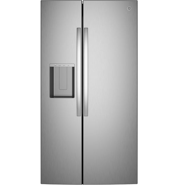 GE® 27.7 Cu. Ft. Side-By-Side Refrigerator with LED Light Walls and Extra Tall Dispenser