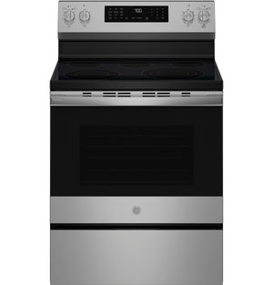 GE Profile™ ENERGY STAR® 30” Smart Free-Standing Electric Convection Range with No Preheat Air Fry and EasyWash™ Oven Tray