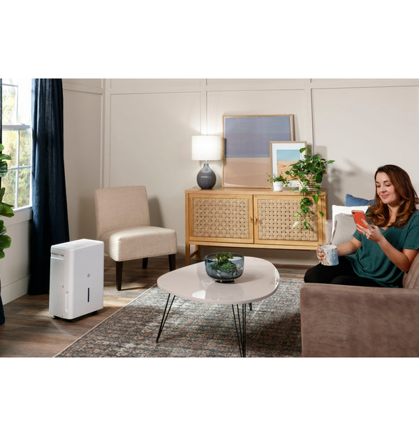 GE® ENERGY STAR® 35 Pint Portable Dehumidifier with Smart Dry for Very Damp Spaces