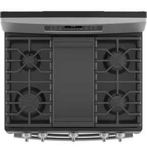 GE® 30" Free-Standing Gas Double Oven Convection Range