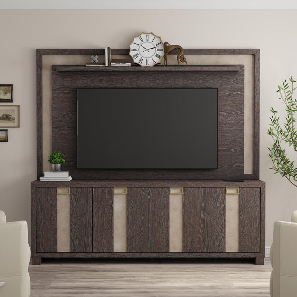 Ascent 90 in. TV Console with Hutch and Back Panel