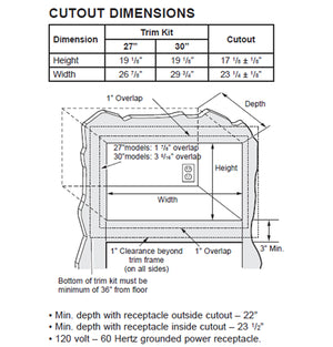 Café™ 27" Microwave Built-in Trim Kit
