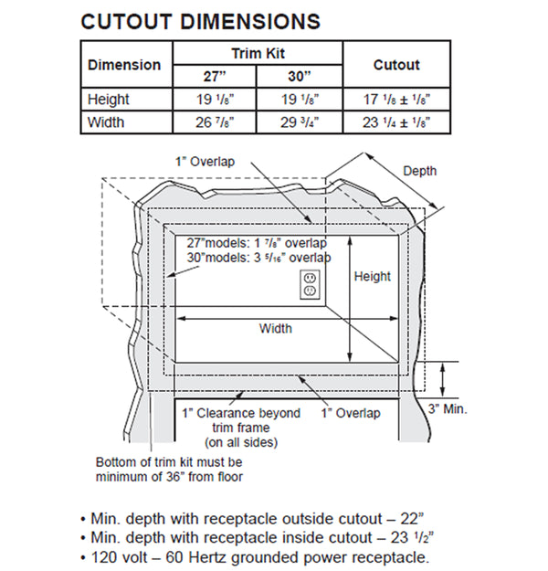 Café™ 27" Microwave Built-in Trim Kit