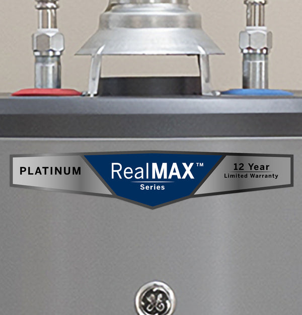 GE RealMAX Platinum 40-Gallon Tall Natural Gas Atmospheric Water Heater