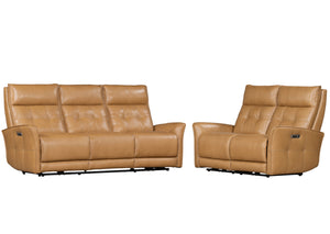 Gershwin - Lucca Butterscotch Zero Gravity Power Reclining Loveseat
