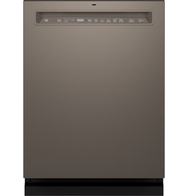 GE® ENERGY STAR® Front Control with Stainless Steel Interior Dishwasher with Sanitize Cycle