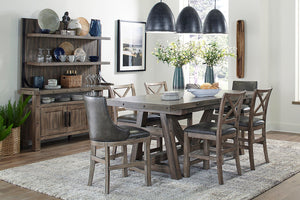 Lodge Dining Counter Height Extendable Dining Table