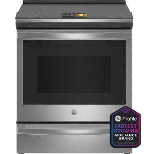 GE Profile™ 30" Smart Slide-In Front-Control Induction Fingerprint Resistant Range with In Oven Camera