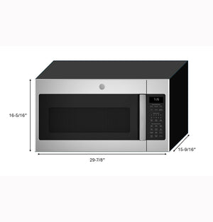GE® 1.9 Cu. Ft. Over-the-Range Sensor Microwave Oven with Recirculating Venting