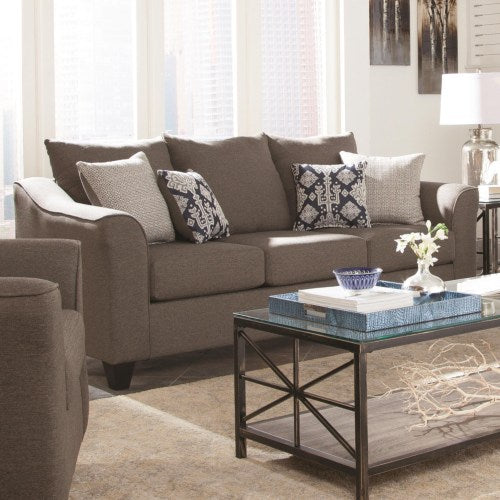 Salizar Grey Sofa with Flared Arms