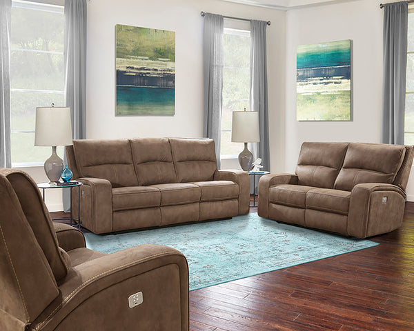 Polaris - Kahlua Power Reclining Sofa Loveseat and Recliner