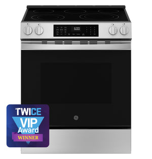 GE® 30" Slide-In Electric Convection Range with No Preheat Air Fry and EasyWash™ Oven Tray
