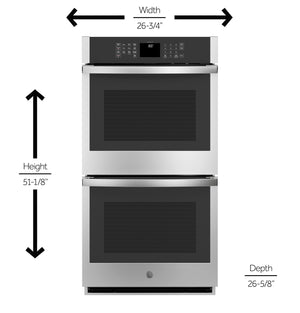 GE® 27" Smart Built-In Double Wall Oven