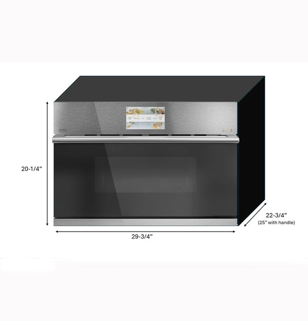 CAFÉ™ 30" Custom Speed Cook Oven with 120V Advantium® Technology in Platinum Glass