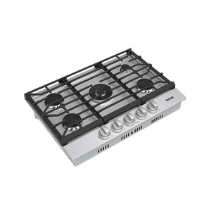 30 Inch Professional Gas Cooktop in Stainless Steel