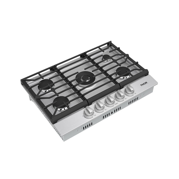 30 Inch Professional Gas Cooktop in Stainless Steel