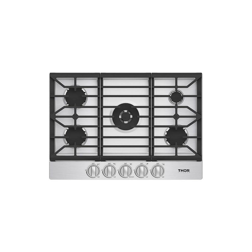 30 Inch Professional Gas Cooktop in Stainless Steel