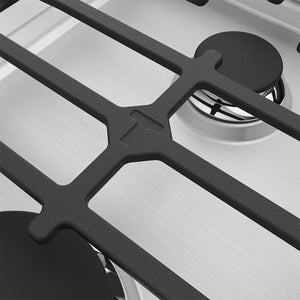 36 Inch Professional Gas Cooktop in Stainless Steel