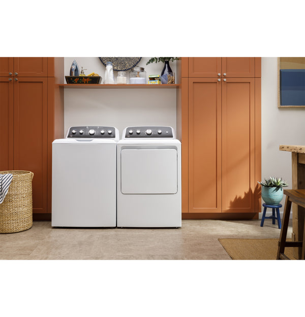 GE® 7.2 cu. ft. Capacity Gas Dryer with Spanish Panel and Up To 120 ft. Venting?