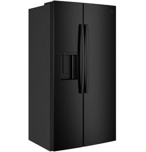 GE® ENERGY STAR® 23.6 Cu. Ft. Counter-Depth Side-By-Side Refrigerator with Extra Tall Dispenser and In-Door Icemaker