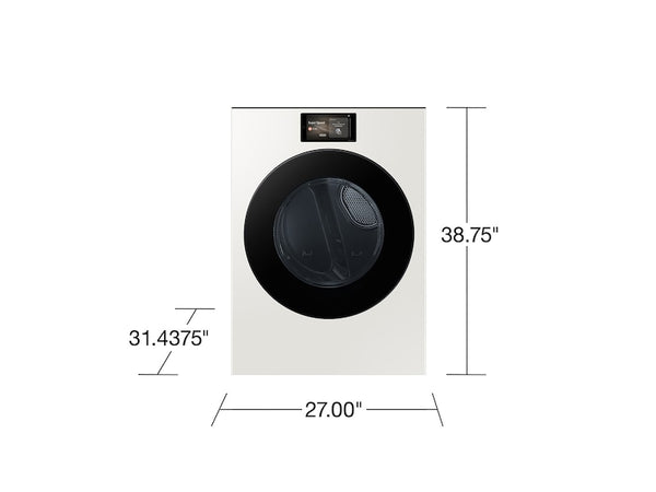7.6 cu. ft. Bespoke AI Ultra Capacity Front Load Gas Dryer with AI Home and AI OptiDry+ in Ivory