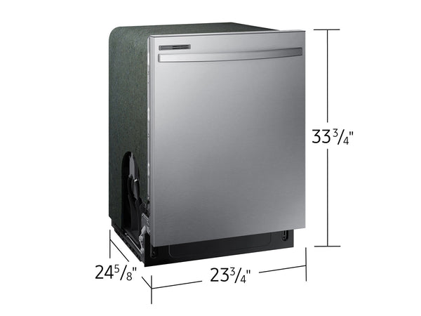 Fingerprint Resistant 53 dBA Dishwasher with Adjustable Rack