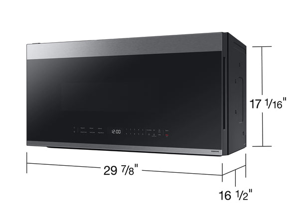 Bespoke Smart 2.1 cu. ft. Over-the-Range Microwave with Auto Connectivity & SmartThings Cooking