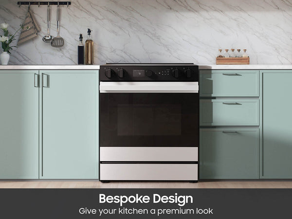 Bespoke Smart Slide-In Electric Range 6.3 cu. ft. with Smart Oven Camera & Illuminated Precision Knobs