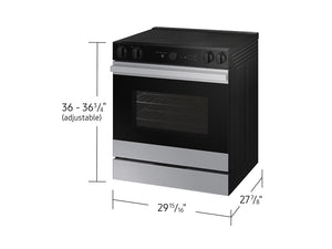 Bespoke Smart Slide-In Electric Range 6.3 cu. ft. with Smart Oven Camera & Illuminated Precision Knobs