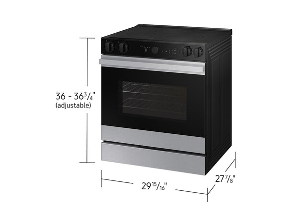 Bespoke Smart Slide-In Electric Range 6.3 cu. ft. with Smart Oven Camera & Illuminated Precision Knobs