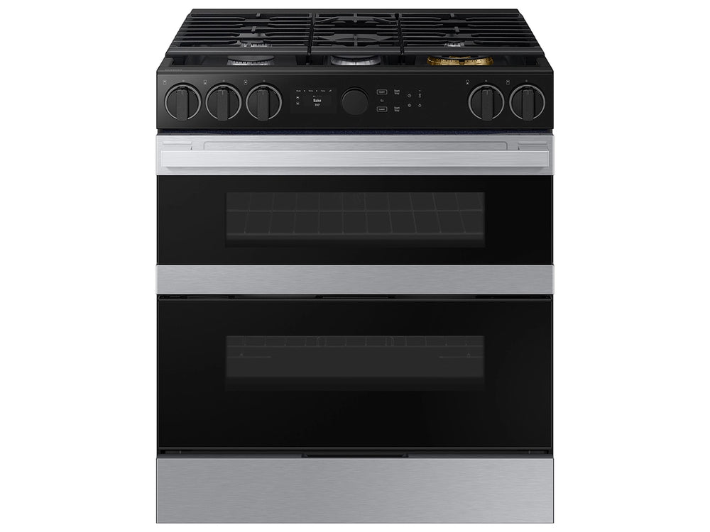 Bespoke Smart Slide-In Dual Fuel Range 6.3 cu. ft. with Flex Duo™ & Illuminated Precision Knobs
