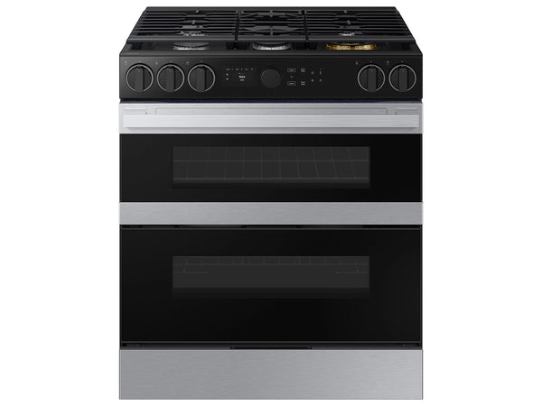Bespoke Smart Slide-In Dual Fuel Range 6.3 cu. ft. with Flex Duo™ & Illuminated Precision Knobs