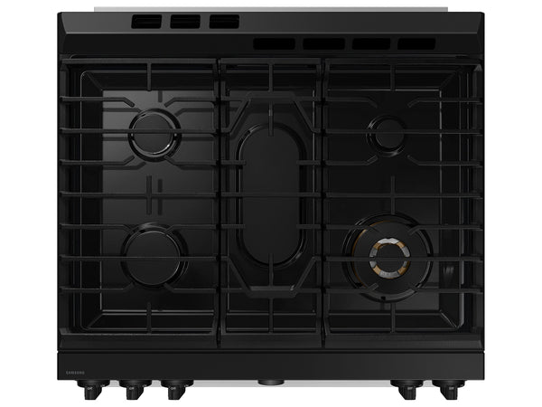 Bespoke Smart Slide-In Dual Fuel Range 6.3 cu. ft. with Flex Duo™ & Illuminated Precision Knobs