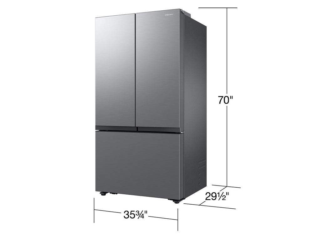Large Capacity 3-Door French Door 27 cu. ft. Counter Depth Refrigerator with Dual Auto Ice Maker