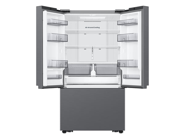 Large Capacity 3-Door French Door 27 cu. ft. Counter Depth Refrigerator with Dual Auto Ice Maker