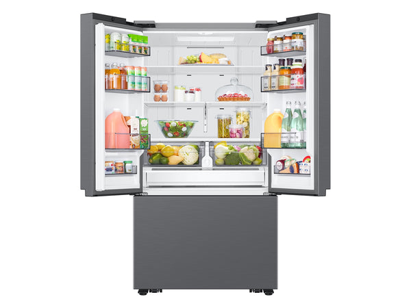 Large Capacity 3-Door French Door 27 cu. ft. Counter Depth Refrigerator with Dual Auto Ice Maker