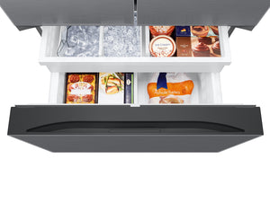 Large Capacity 3-Door French Door 27 cu. ft. Counter Depth Refrigerator with Dual Auto Ice Maker