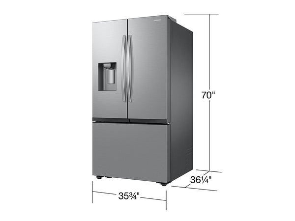 Large Capacity 3-Door French Door 31 cu. ft. Refrigerator with 4 types of ice