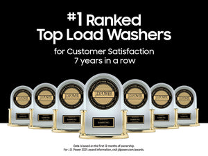 4.6 cu. ft. Large Capacity Smart Top Load Washer with ActiveWave™ Agitator and Active WaterJet in White