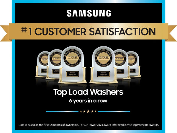 Samsung 5.4 cu. ft. Extra-Large Capacity Smart Top Load Washer with ActiveWaveTM Agitator and Super Speed Wash