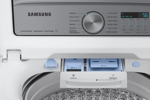 5.4 cu. ft. Extra-Large Capacity Smart Top Load Washer with ActiveWave™ Agitator and Super Speed Wash in White